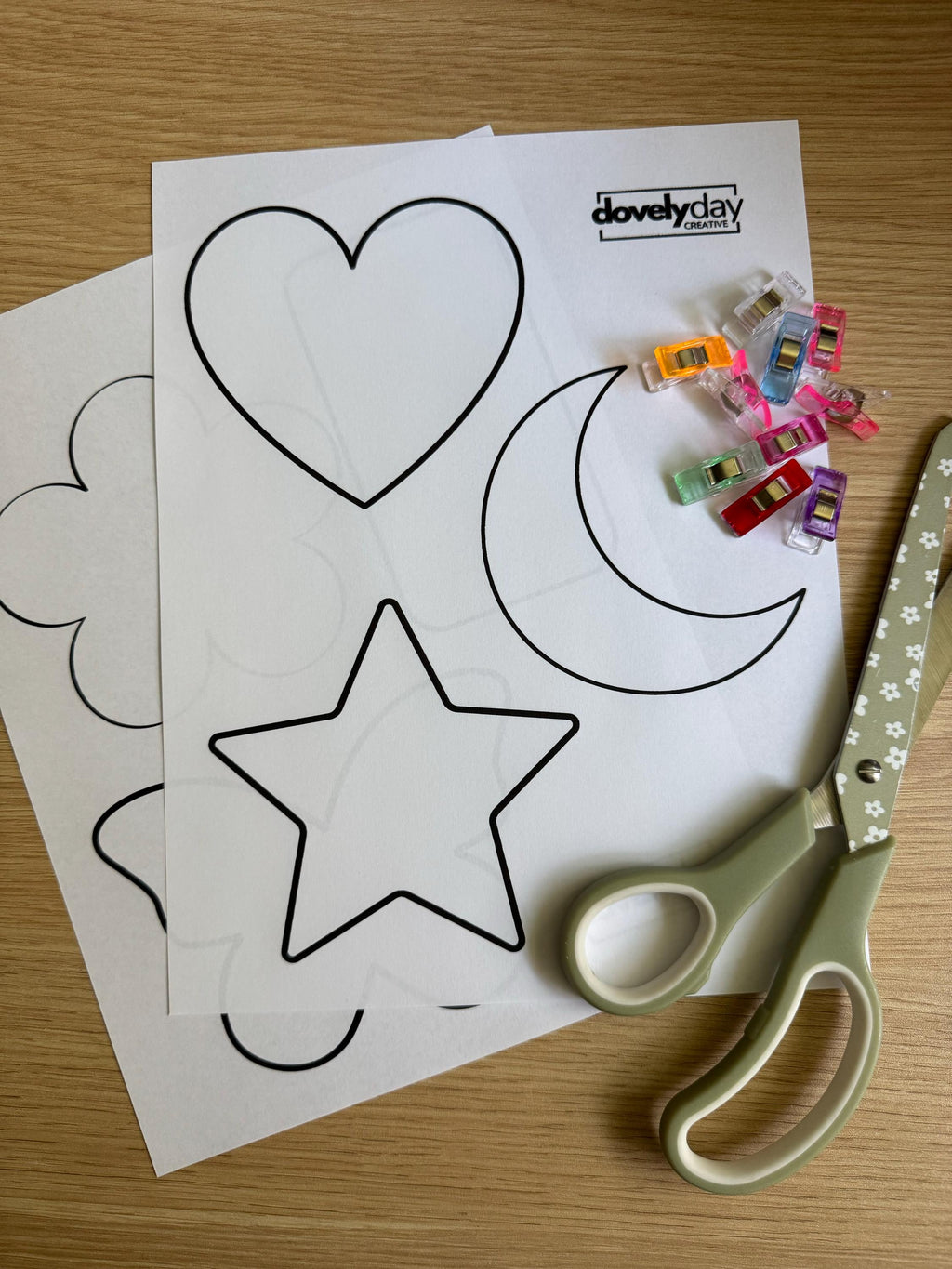 Fabric Wand Sewing Pattern, star wand pattern, fairy wand – Shapes Dress-Up Accessory – Beginner Friendly PDF Download