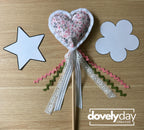 Fabric Wand Sewing Pattern, star wand pattern, fairy wand – Shapes Dress-Up Accessory – Beginner Friendly PDF Download