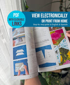 Fabric Bow & Keychain PDF template. Three sizes DIY. Video, templates, and pdf guide included!