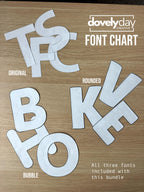 Alphabet Fabric Letters, Bubble font Numbers, Pattern (4-6" Templates, PDF, Video) Fabric Letter Name Banner, PDF digital download