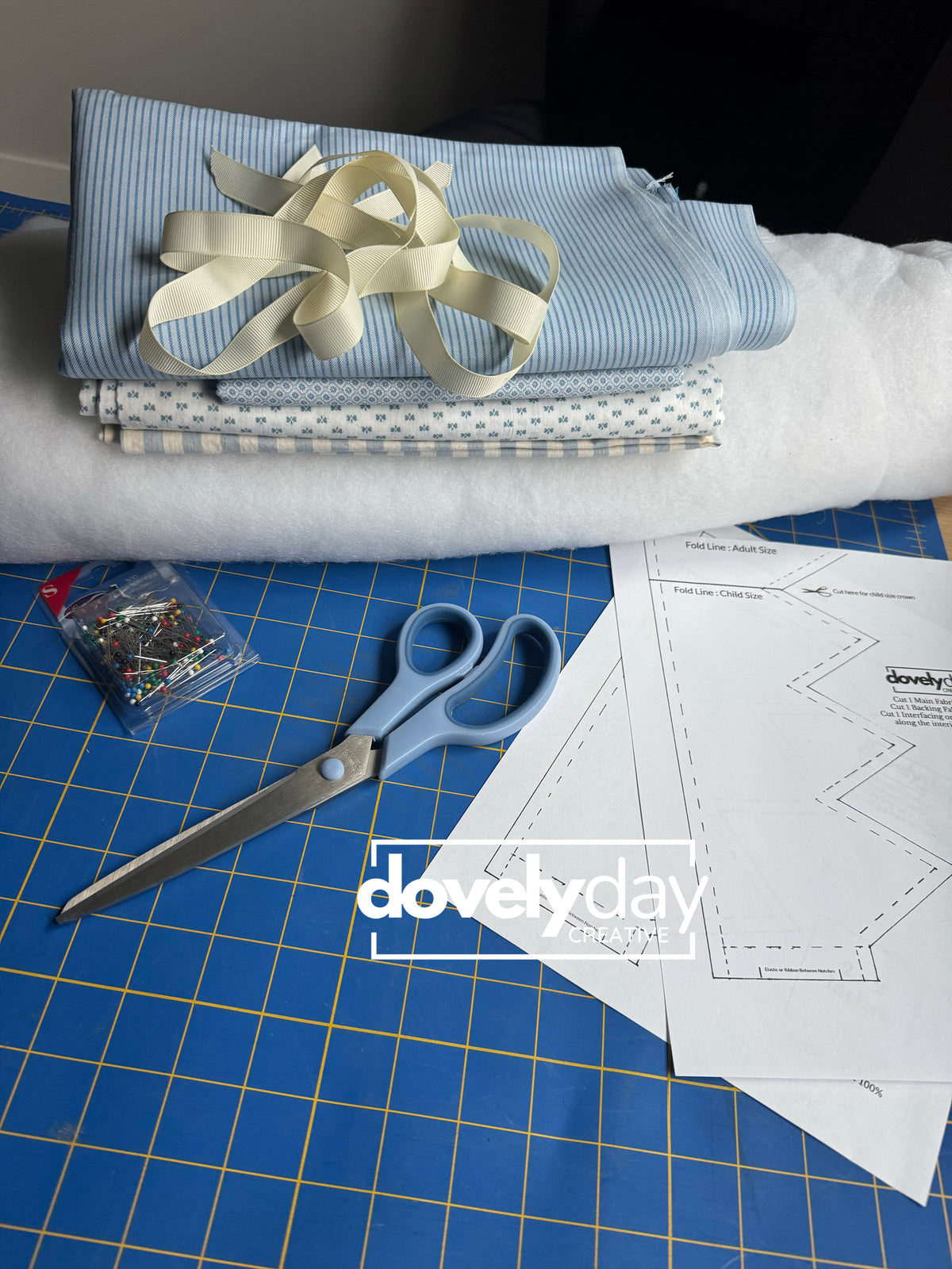 Fabric Crown Wand Bunting Sewing Patterns | birthday party for girl Dress Up Costume Templates, Toddler royal party hat, birthday crown