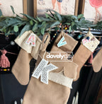 Initial Hang Tag for Stocking or Present
