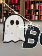 Halloween Fabric Garland Pattern, Holiday Letter & Shape Templates, Sewing PDF, Holiday decor, mantle decoration, Halloween shape decorating
