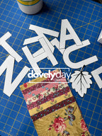 Fall Thanksgiving Fabric Garland Pattern, Holiday Letter & Shape Templates, Sewing PDF, Holiday decor, mantle decoration, Leaf decorating