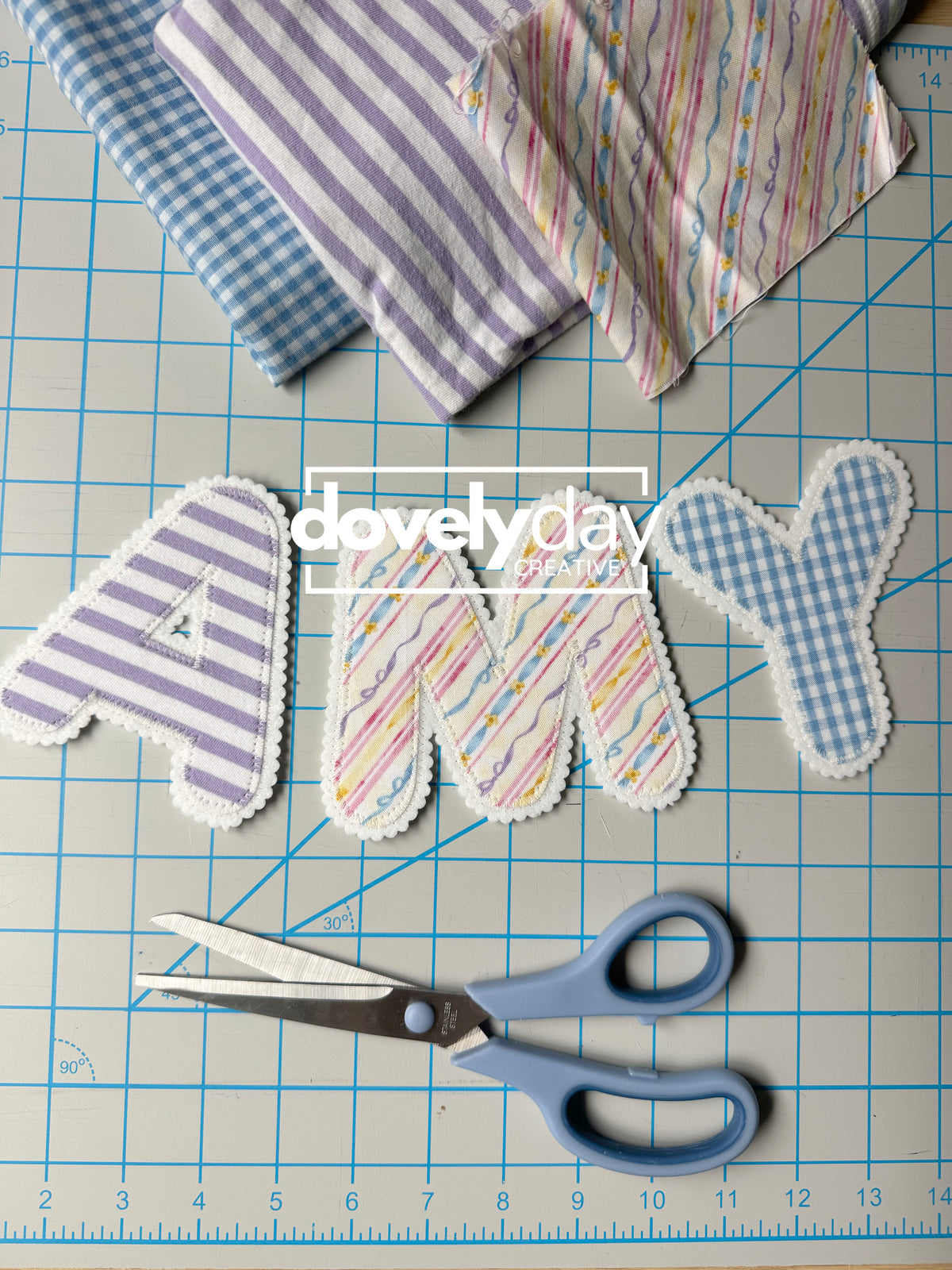 Baby Keepsake Name Banner From Old Clothes
