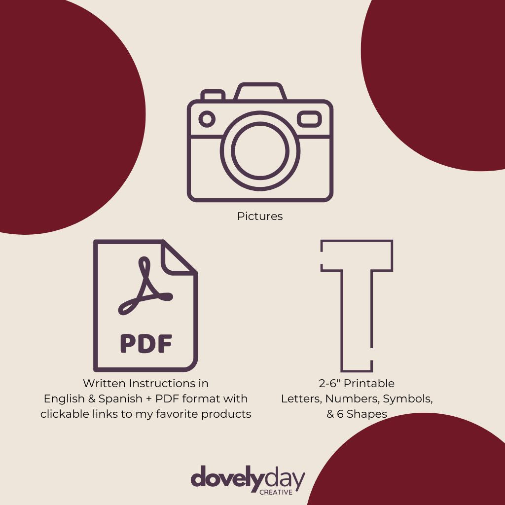 Serif Font 5 Sizes + Shapes
