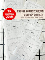 Felt Crown Sewing Pattern, Heirloom Birthday Crown PDF, DIY Felt Crown, kids birthday crown, birthday tradition, birthday crown stencil