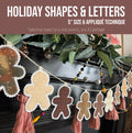 Holiday Appliqué 5" Shapes, Letters & Numbers