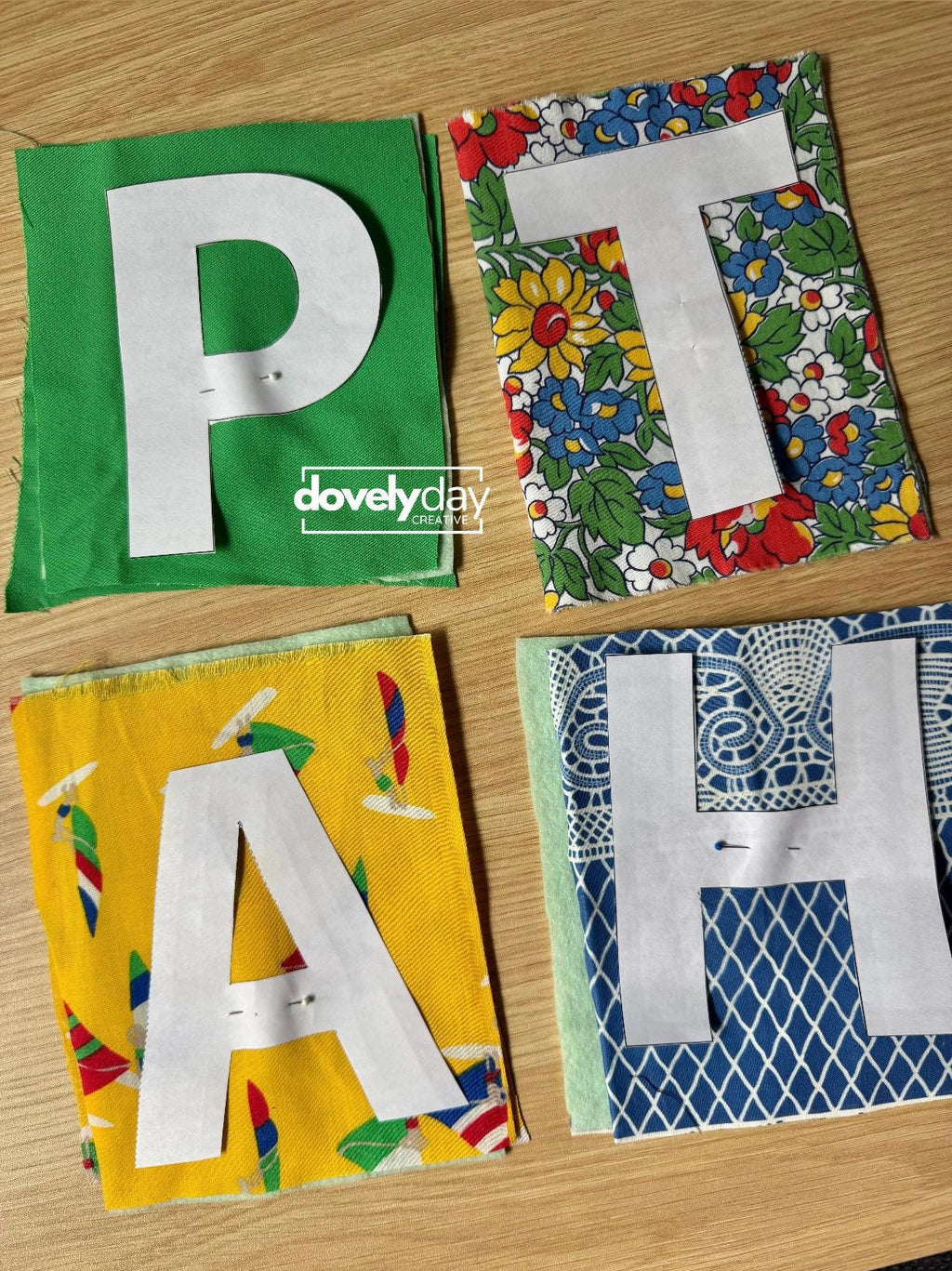 Fabric Letters Numbers Symbols Pattern Templates (3-9") (PDF Download)