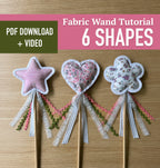 Fabric Crown Wand Bunting Sewing Patterns | birthday party for girl Dress Up Costume Templates, Toddler royal party hat, birthday crown