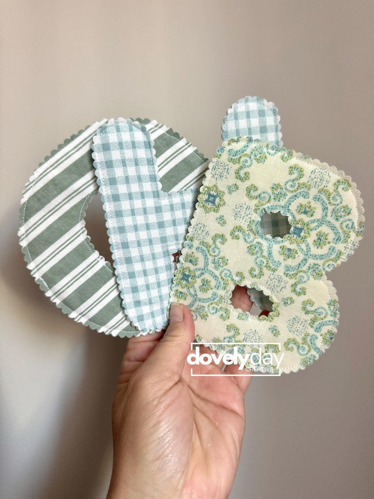 Bubble Fabric Letters, Numbers, Symbols Pattern (4-6" Templates, PDF, Video)