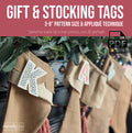 Initial Hang Tag for Stocking or Present