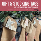Initial Hang Tag for Stocking or Present