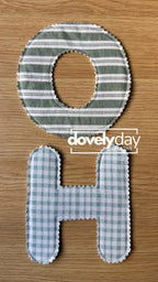 6" Bubble Font Fabric Letters & Numbers Template Stencil – Alphabet Garland Pattern (PDF Download)
