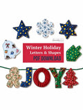 Christmas Fabric Garland Pattern, Holiday Letter & Shape Templates, Sewing PDF