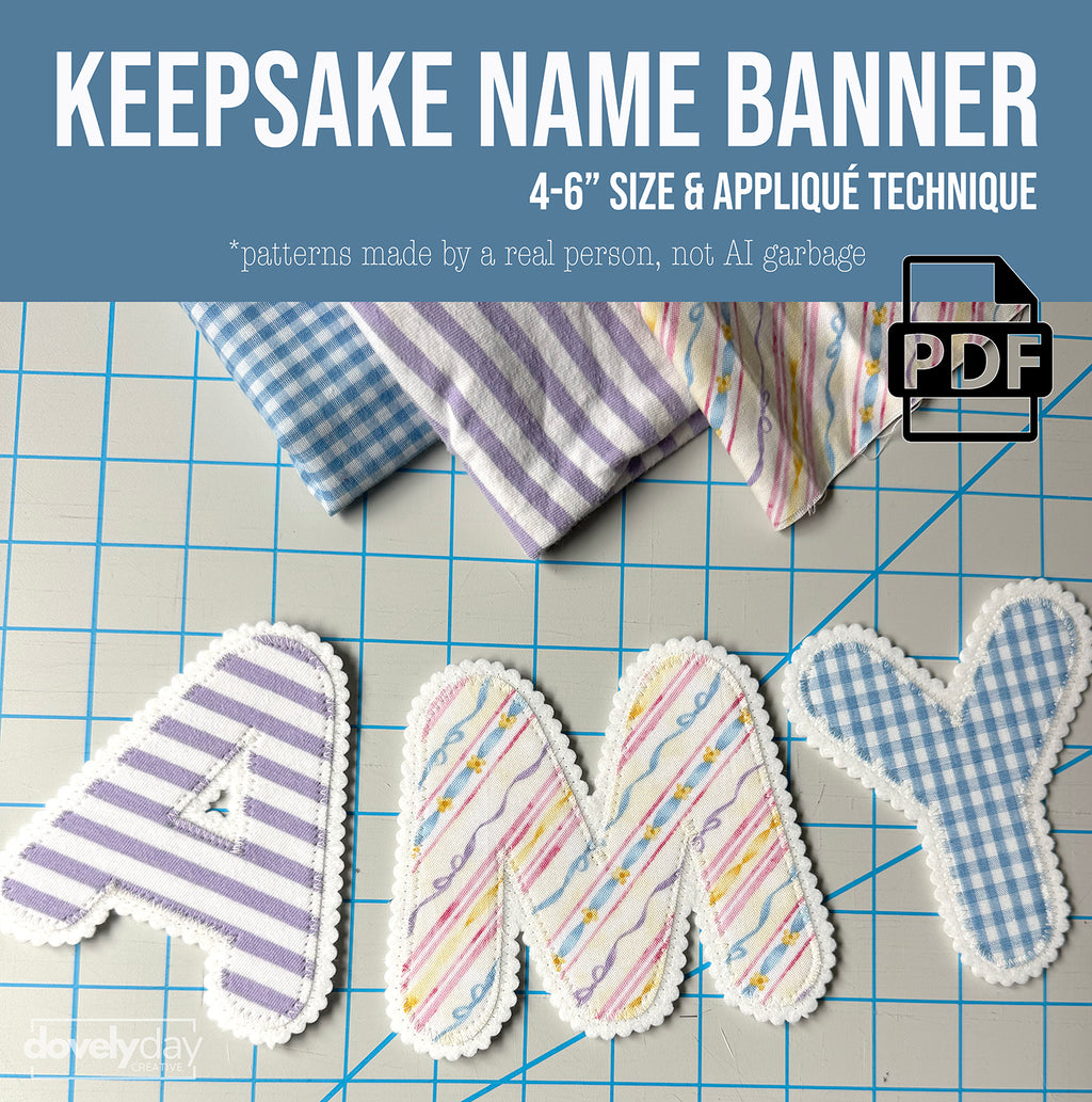 Baby Keepsake Name Banner From Old Clothes