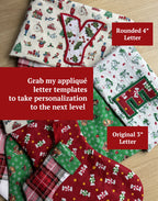 Christmas Stocking Sewing Pattern, Pattern for Christmas four sizes, Christmas stocking pattern, Stocking Pattern Bundle, gift card stocking