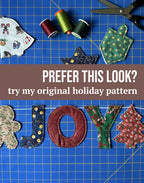 Holiday Appliqué 5" Shapes, Letters & Numbers