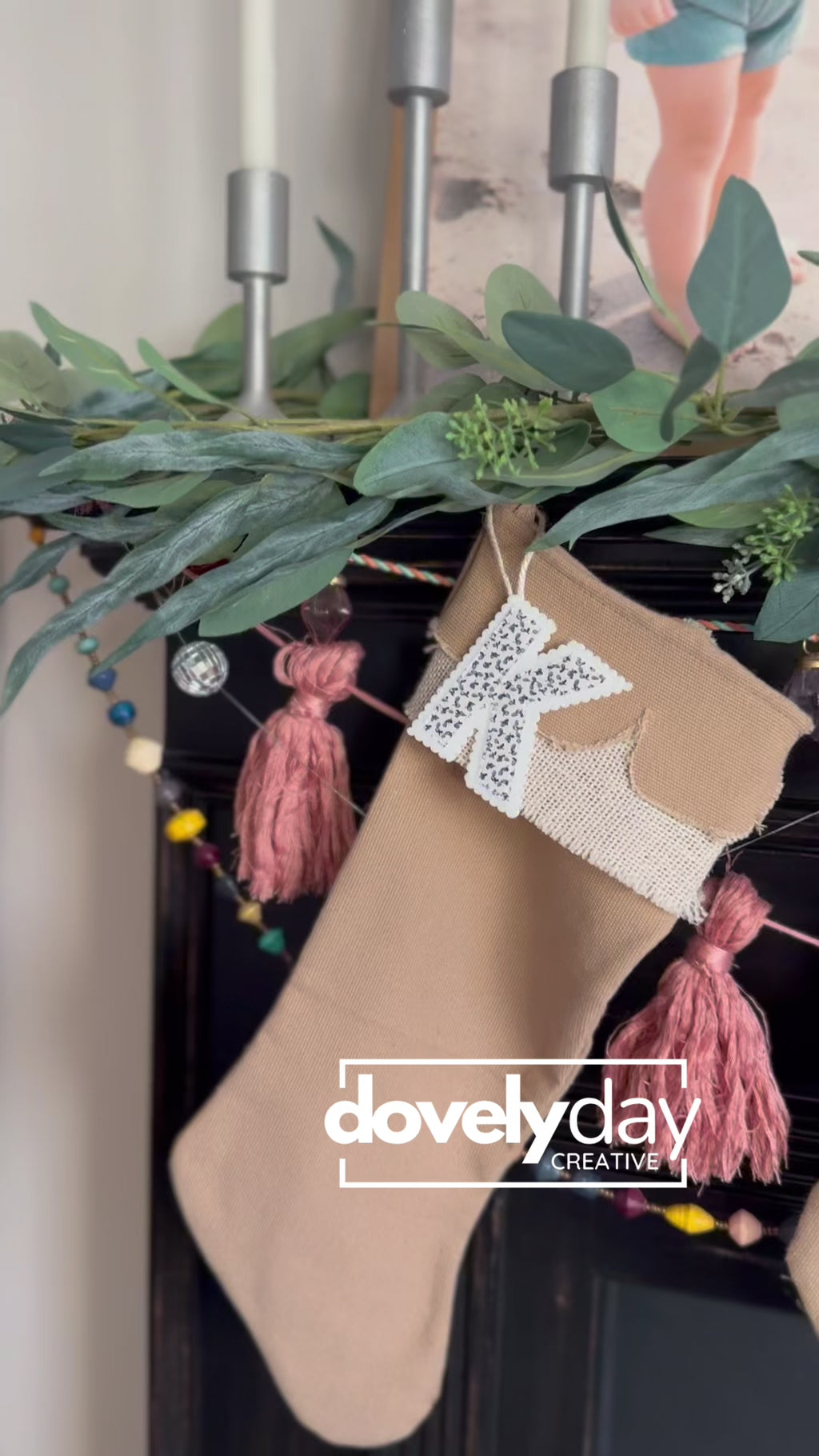 Initial Hang Tag for Stocking or Present