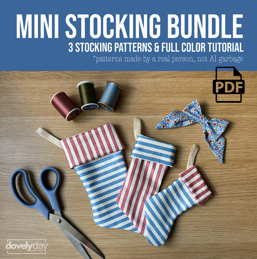 Christmas Mini Stocking 3 Pattern Bundle