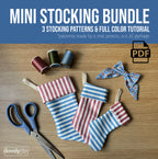 Christmas Mini Stocking 3 Pattern Bundle